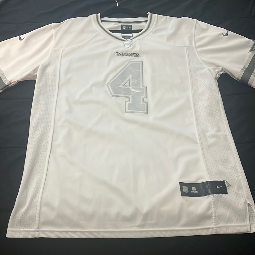 White Nike #4 Dak Prescott Cowboys Jersey